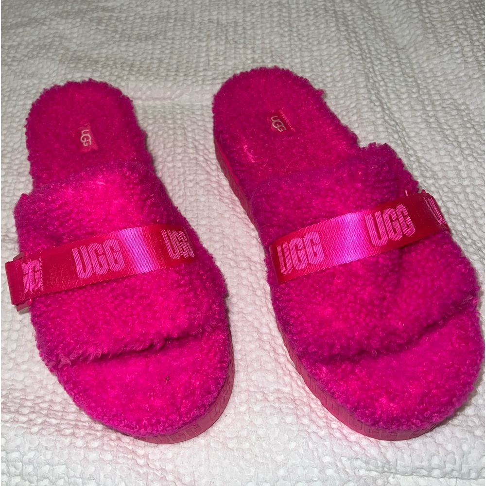 UGG Hot Pink Slides